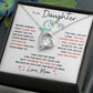 Forever Love Heart Necklace, GIFT TO DAUGHTER from Mom - Unicorn
