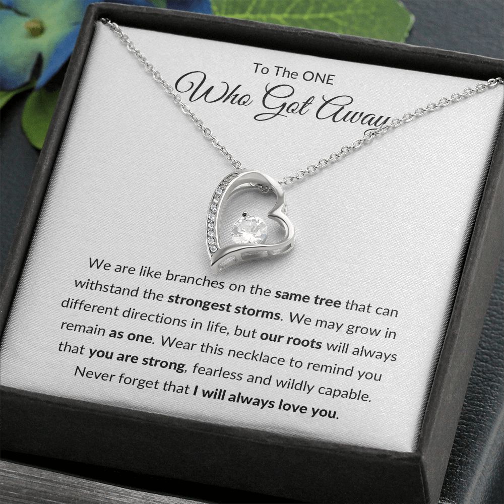 Forever Love Necklace, Gift to Ex Wife, Girlfriend - One Who Got Away Branches of Tree