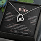 Forever Love Heart Necklace, GIFT TO WIFE from HUSBAND - Filled with Light and Love Pink