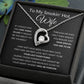 Forever Love Heart Necklace, Gift to Smokin Hot Wife - Black
