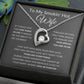 Forever Love Heart Necklace, To My Smokin Hot Wife - Grey