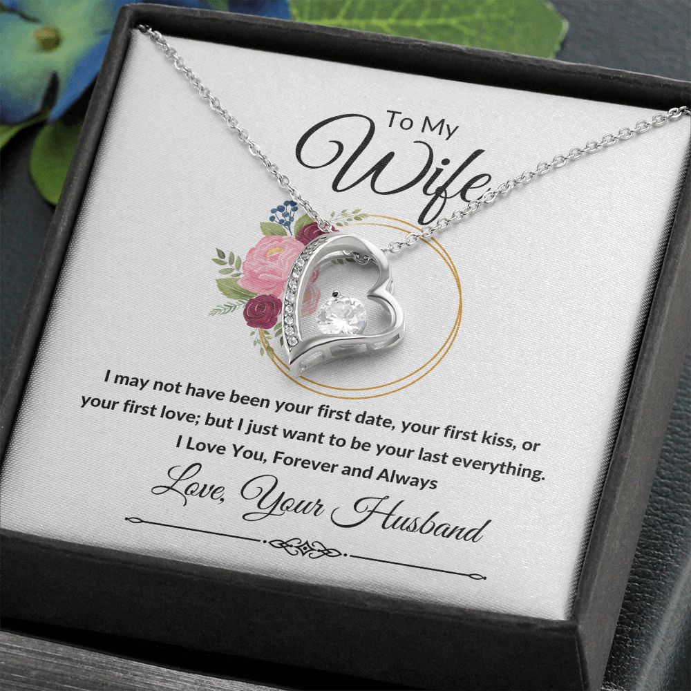 Forever Love Heart Necklace, Gift to Wife, Soulmate - Valentines, Birthday, Christmas, Mother's Day, Anniversary