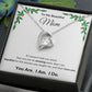 Forever Love Heart Necklace, GIFT FOR MOM - Mistle Toe, CHRISTMAS
