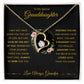 Forever Love Heart Necklace, GIFT TO GRANDDAUGHTER from Grandpa - Gift of Life