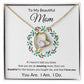 Forever Heart Necklace, GIFT FOR MOM - Wreath