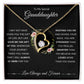 Forever Love Heart Necklace, GIFT TO GRANDDAUGHTER from Grandma or Grandpa - Gift of Life