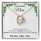 Forever Love Heart Necklace, GIFT FOR MOM - Mistle Toe, CHRISTMAS