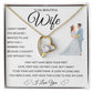 Forever Love Heart Necklace, GIFT TO WIFE - I Can't Live Without You Blue