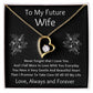 Forever Love Necklace, Gift for Future Wife / Fiancé - Black - Valentines, Birthday, Christmas, Wedding