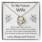 Forever Love Necklace, Gift to Future Wife / Fiancé - white - Valentines, Birthday, Christmas, Wedding