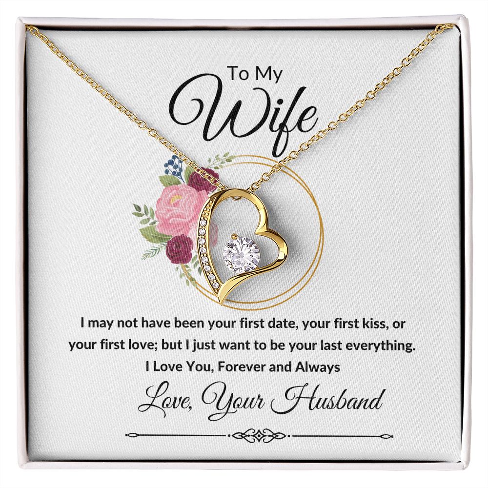 Forever Love Heart Necklace, Gift to Wife, Soulmate - Valentines, Birthday, Christmas, Mother's Day, Anniversary