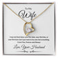 Forever Love Heart Necklace, Gift to Wife from Husband - I Wasn't to Be Your Last - Valentines Day, Birthday, Anniversary, Christmas, Mother's Day