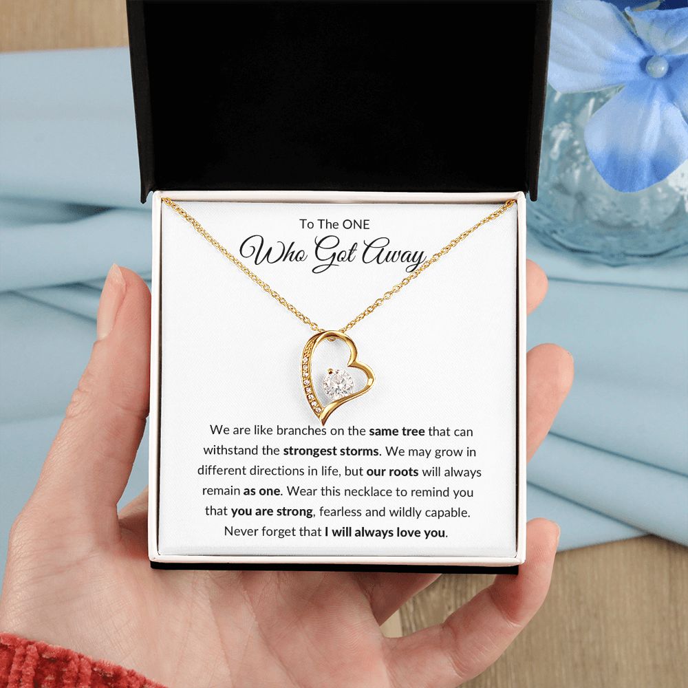 Forever Love Necklace, Gift to Ex Wife, Girlfriend - One Who Got Away Branches of Tree