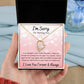 Forever Love Necklace, I'm Sorry Apology Gift for Girlfriend, Wife, Soulmate, Ex, Mom, Sister, Friend - Pink Hearts