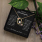 Forever Love Heart Necklace, GIFT TO GRANDDAUGHTER from Grandma or Grandpa - Gift of Life