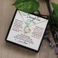 Forever Love Heart Necklace, GIFT TO DAUGHTER from Mom - Unicorn