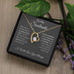 Forever Love Necklace, To Soulmate - Grey Background