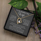 Forever Love Heart Necklace, To My Smokin Hot Wife - Grey