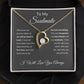 Forever Love Necklace, To Soulmate - Grey Background