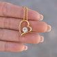 Forever Love Necklace, I'm Sorry Apology Gift for Girlfriend, Wife, Soulmate, Ex, Mom, Sister, Friend - Pink Hearts