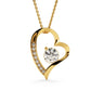 Forever Love Necklace, To Soulmate - Grey Background