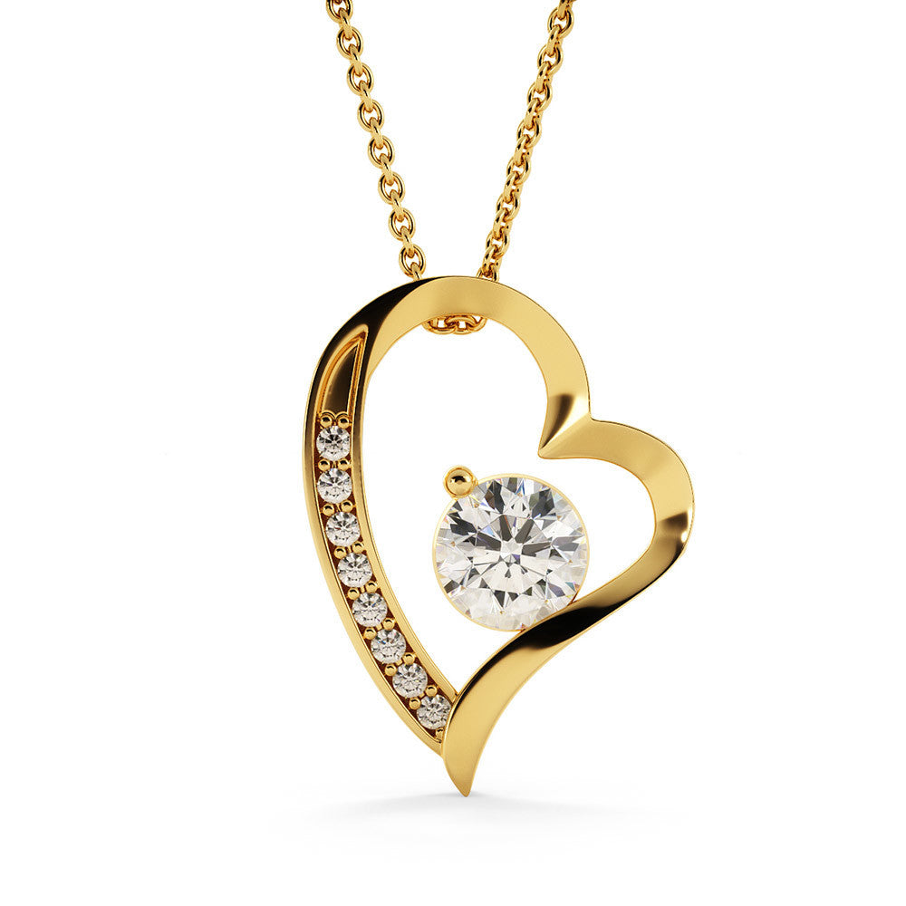 Forever Love Necklace, To Soulmate - Grey Background