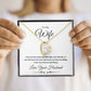 Forever Love Heart Necklace, Gift to Wife from Husband - I Wasn't to Be Your Last - Valentines Day, Birthday, Anniversary, Christmas, Mother's Day
