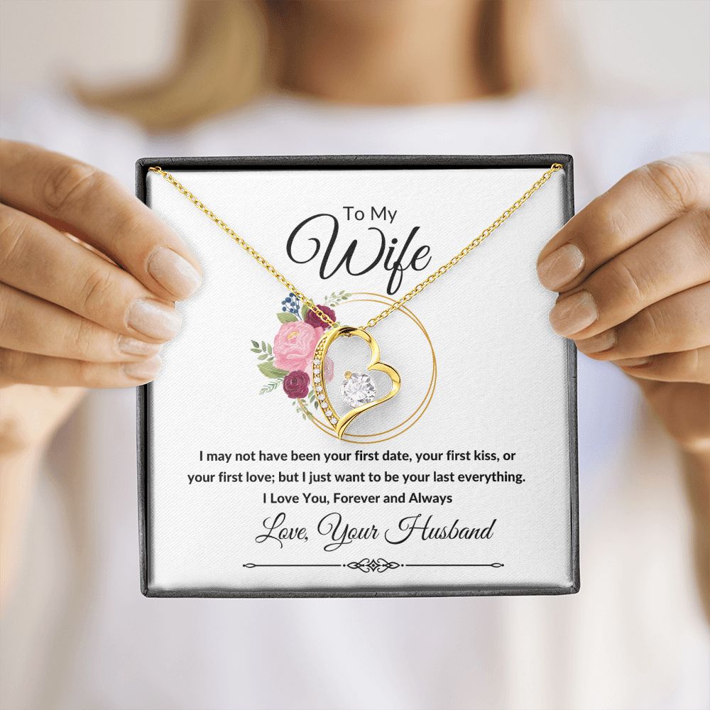 Forever Love Heart Necklace, Gift to Wife, Soulmate - Valentines, Birthday, Christmas, Mother's Day, Anniversary