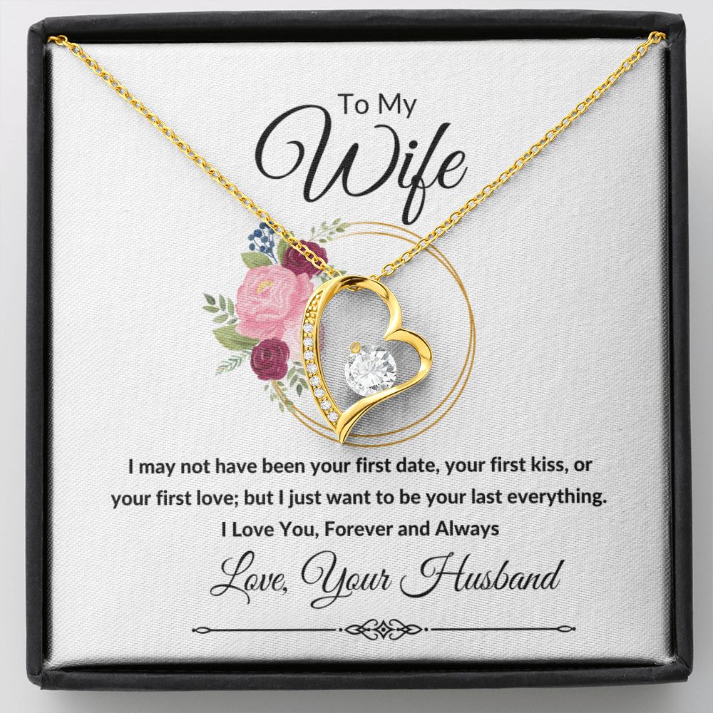 Forever Love Heart Necklace, Gift to Wife, Soulmate - Valentines, Birthday, Christmas, Mother's Day, Anniversary