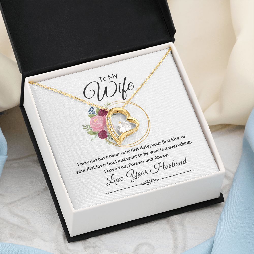 Forever Love Heart Necklace, Gift to Wife, Soulmate - Valentines, Birthday, Christmas, Mother's Day, Anniversary