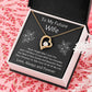 Forever Love Necklace, Gift for Future Wife / Fiancé - Black - Valentines, Birthday, Christmas, Wedding