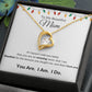 Forever Love Heart Necklace, GIFT FOR MOM - Lights - CHRISTMAS, NEW YEAR, BIRTHDAY