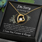 Forever Love Necklace, Apology / I'm Sorry Gift, Black - To Wife, To Girlfriend, To Daughter, To Mom, To Sister, To Ex, To Mistress