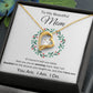 Forever Heart Necklace, GIFT FOR MOM - Wreath
