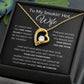 Forever Love Heart Necklace, Gift to Smokin Hot Wife - Black