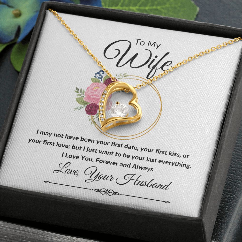 Forever Love Heart Necklace, Gift to Wife, Soulmate - Valentines, Birthday, Christmas, Mother's Day, Anniversary