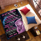 Daughter Lion Blanket from Mom - Pink