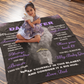 Daughter Lion Blanket Gift, From Dad (Choose Size and Style)