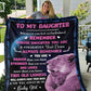 Daughter Lion Blanket from Mom - Pink