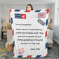 Daughter Throw Blanket from Dad - Cozy Plush Fleece Blanket - 50x60 in.