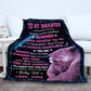 Daughter Lion Blanket from Mom - Pink