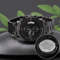 Customized Black Chronograph Watch -  Groomsmen Watch, Mens Watch, Boyfriend Gift, Gift for Dad