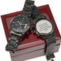 Customized Black Chronograph Watch -  Groomsmen Watch, Mens Watch, Boyfriend Gift, Gift for Dad
