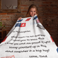 Daughter Throw Blanket from Dad - Cozy Plush Fleece Blanket - 50x60 in.